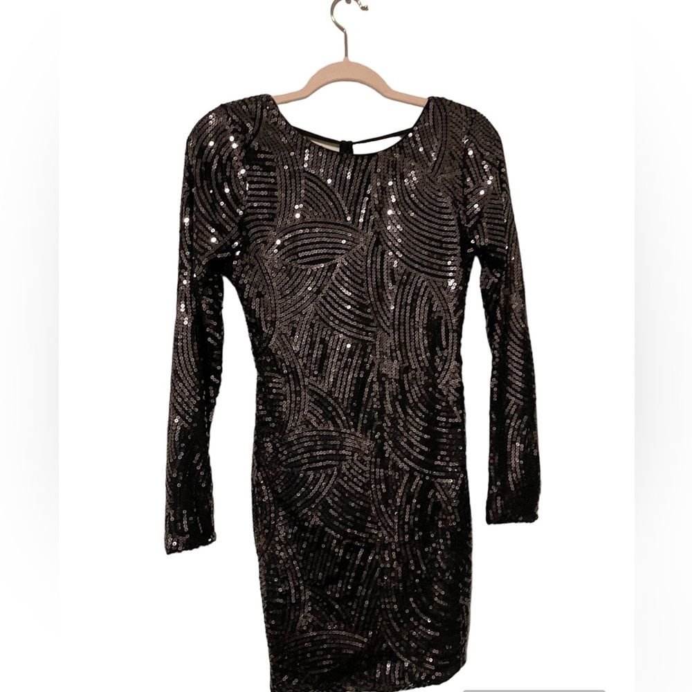 New Year’s Eve Black Sequin Dress